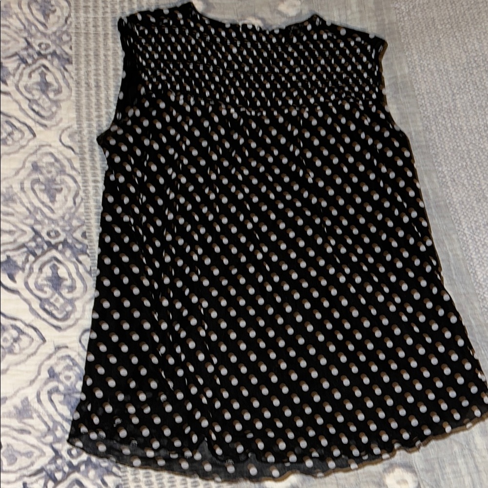 Kim & Cami Polka Dot Sleeveless Top